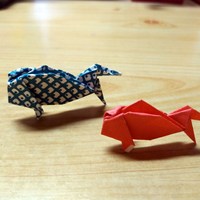 折り紙、金魚